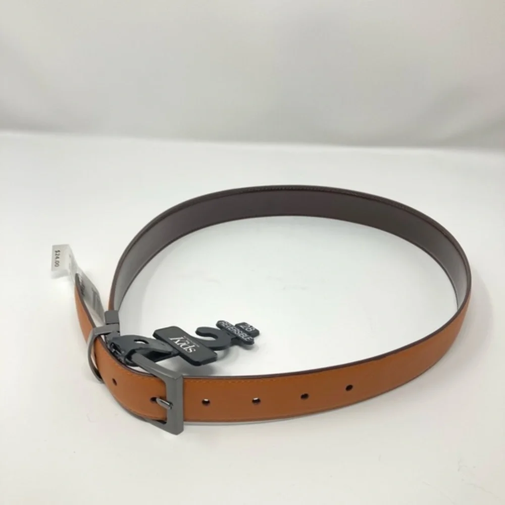 Nordstrom Kids Brand Tan Reversible Belt Size 28 L-II